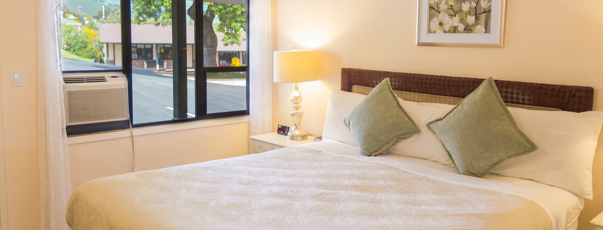 Comfortable beds in finely appointed rooms.